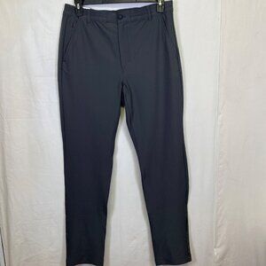 Marc New York Men’s Commuter Pant Slim Fit 4 Way Stretch Fabric Gray Size 34